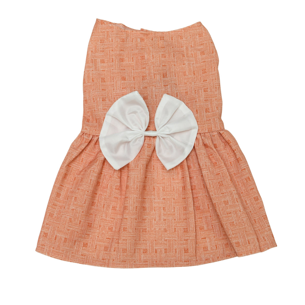 Terracotta Charm - Woven Sunset Dress.