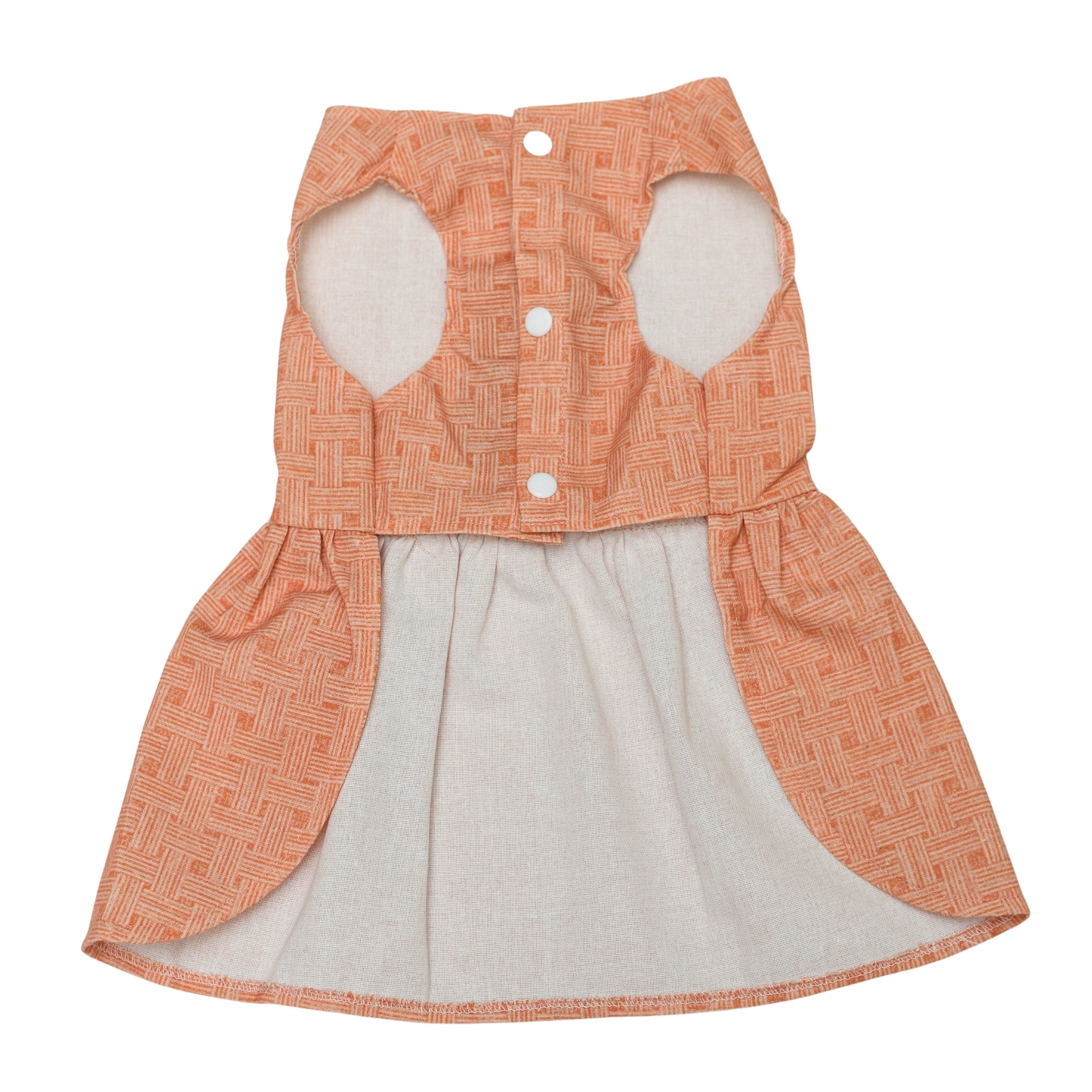 Terracotta Charm - Woven Sunset Dress.