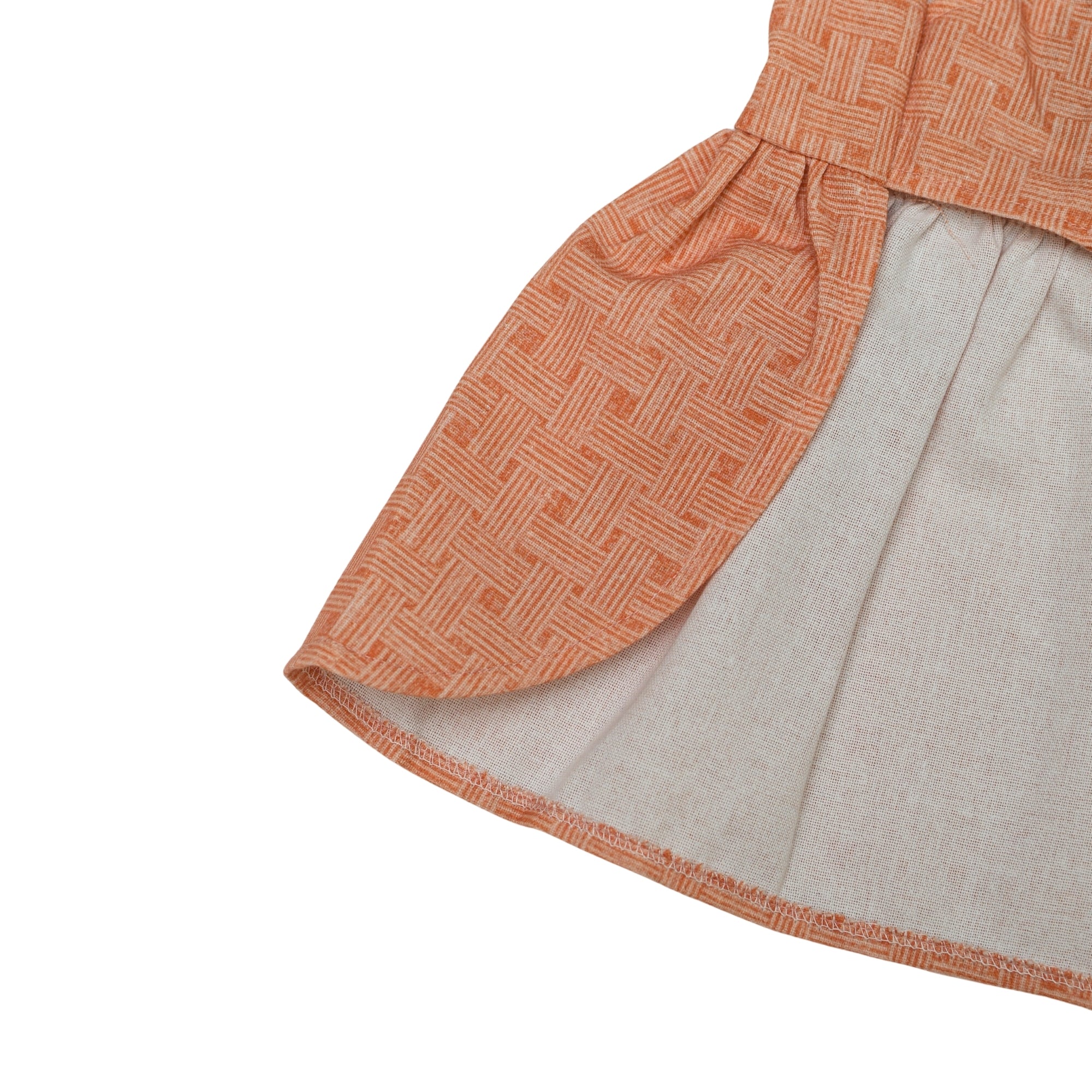Terracotta Charm - Woven Sunset Dress.